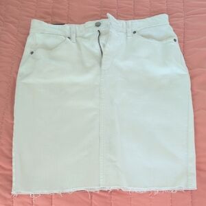 Banana Republic White Pencil Skirt